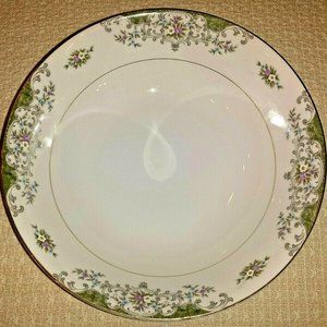 Elegant MIMOSA Fine China Victorienne Serving Bowl Floral 9" Diameter Gold Trim